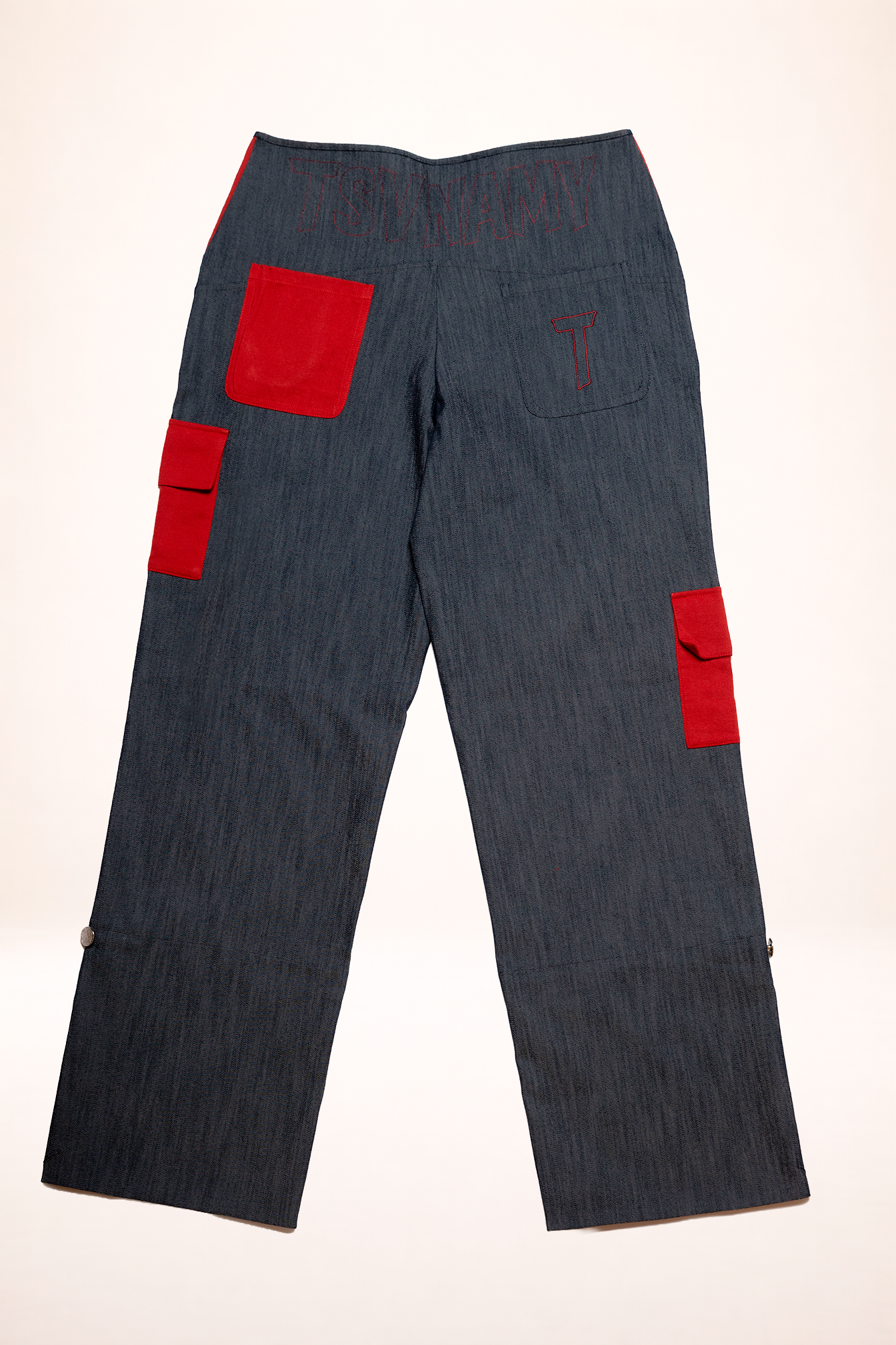 Denim Cargo Jeans