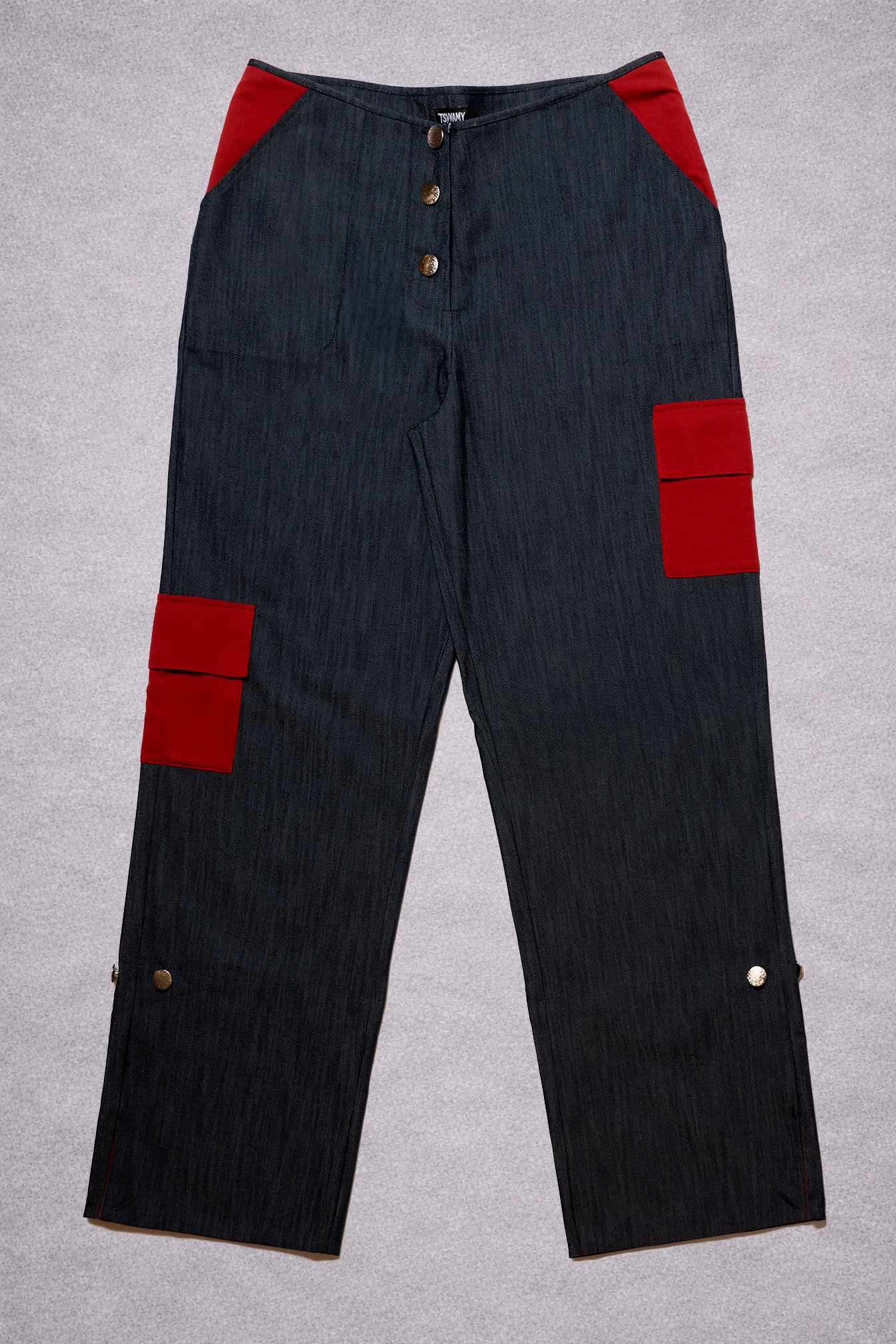 Denim Cargo Pants