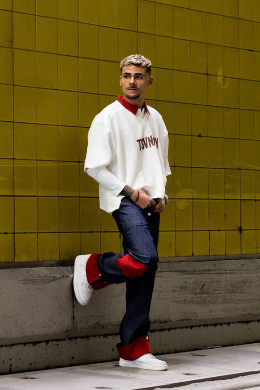 Denim Cargo Jeans